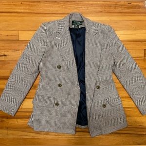 Ralph Lauren Blazer // plaid size 2 petite